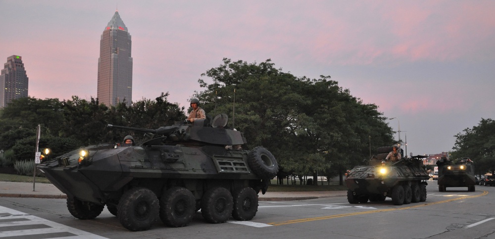 Marine vehicles roll out for Marine Week Cleveland