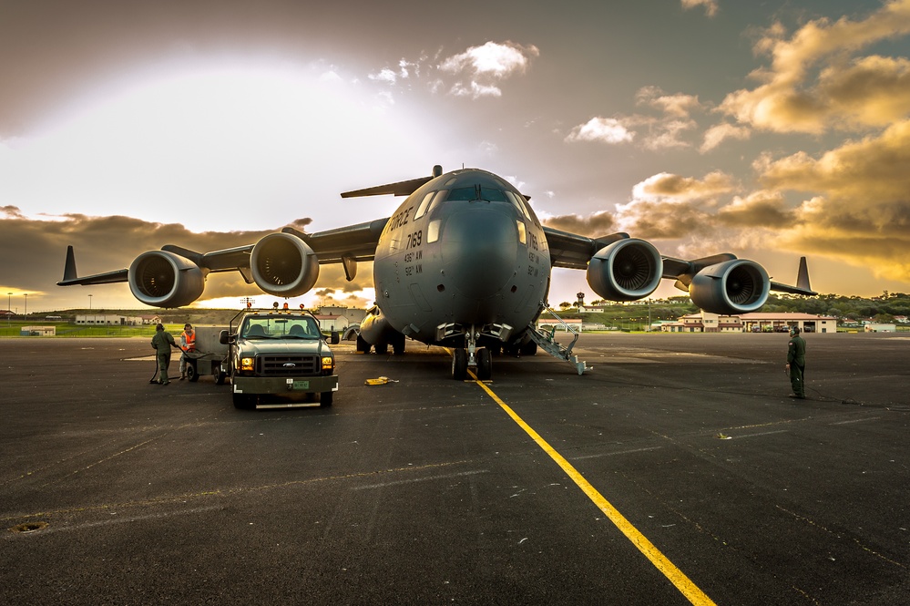 The 419th LRS visits 65th LRS for an exercise