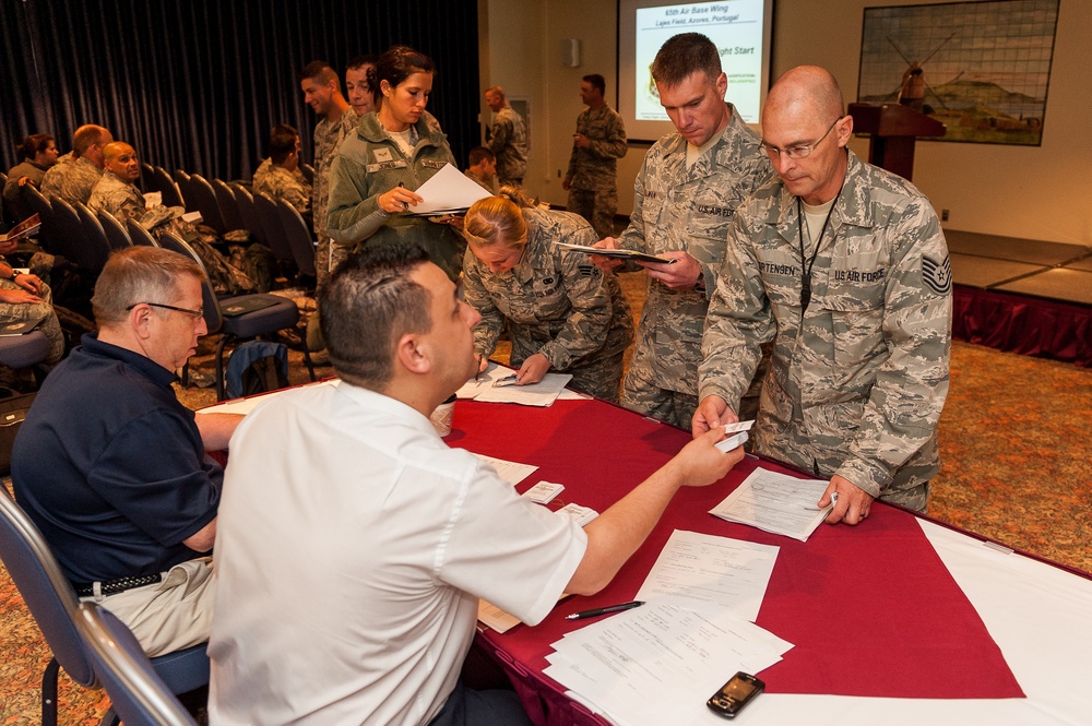 The 419th LRS visits 65th LRS for training