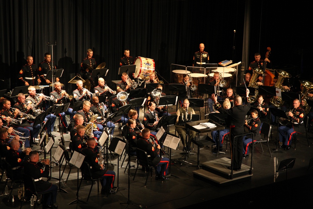 The Parris Island Marine Band, Westhill High School, Stamford, Conn.