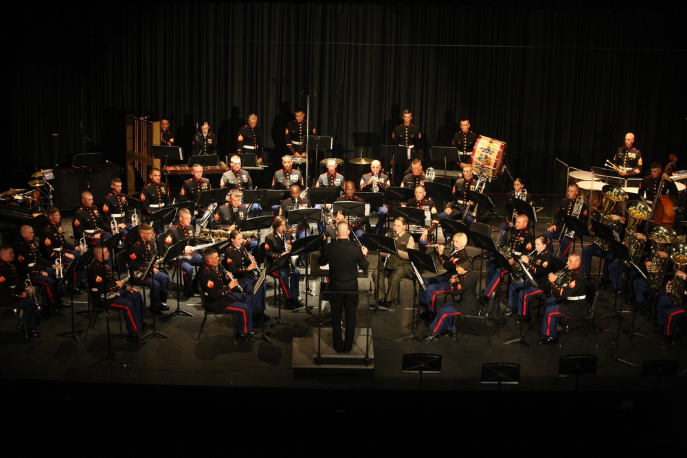 The Parris Island Marine Band, Westhill High School, Stamford, Conn.