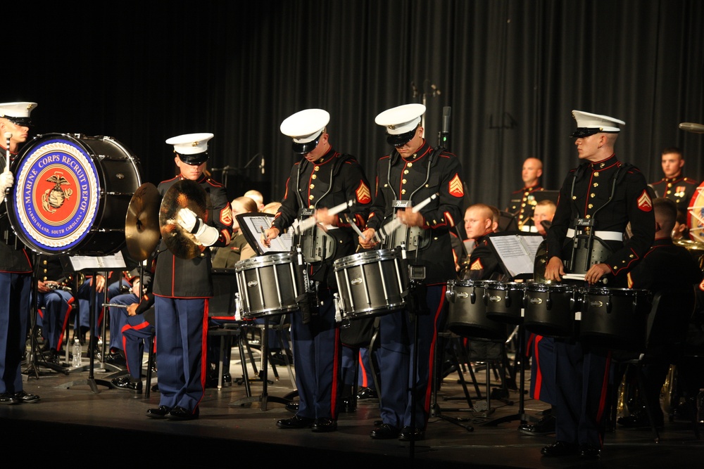 The Parris Island Marine Band, Westhill High School, Stamford, Conn.