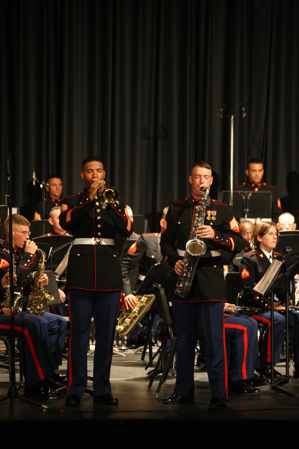 The Parris Island Marine Band, Westhill High School, Stamford, Conn.