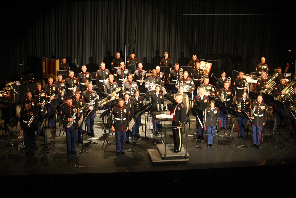 The Parris Island Marine Band, Westhill High School, Stamford, Conn.