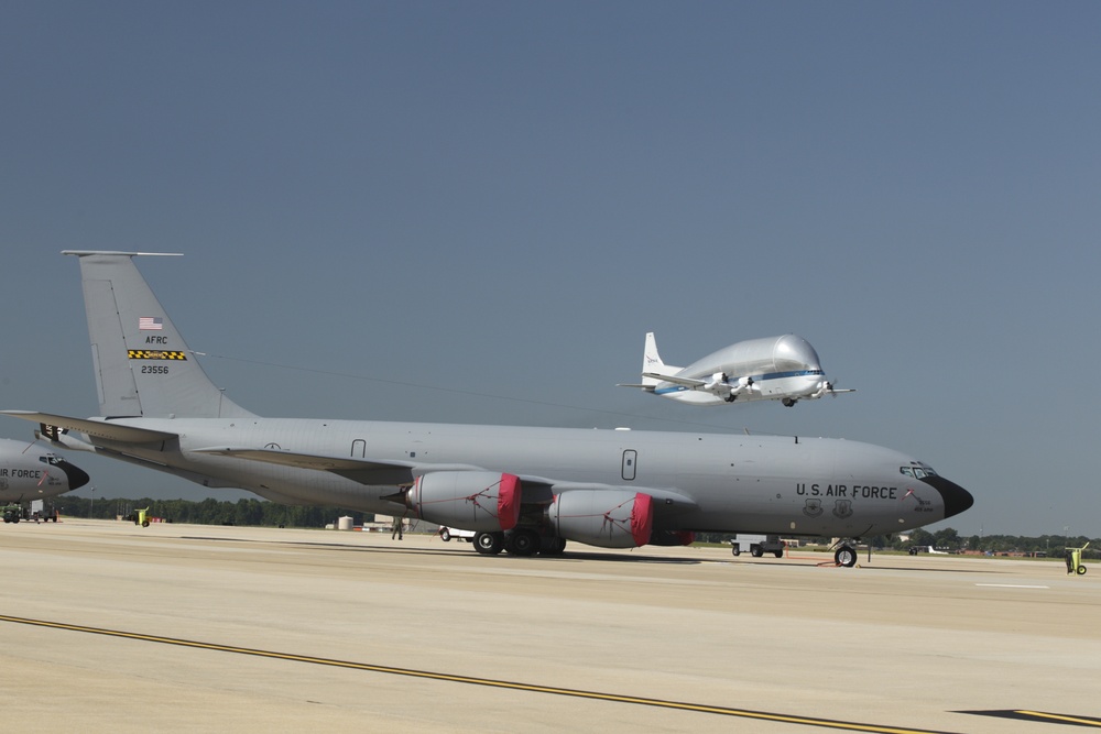 NASA's Supper Guppy departs Joint Base Andrews Naval Air Facility Washington