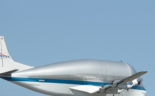 NASA's Supper Guppy departs Joint Base Andrews Naval Air Facility Washington