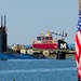 USS Albany departs Norfolk
