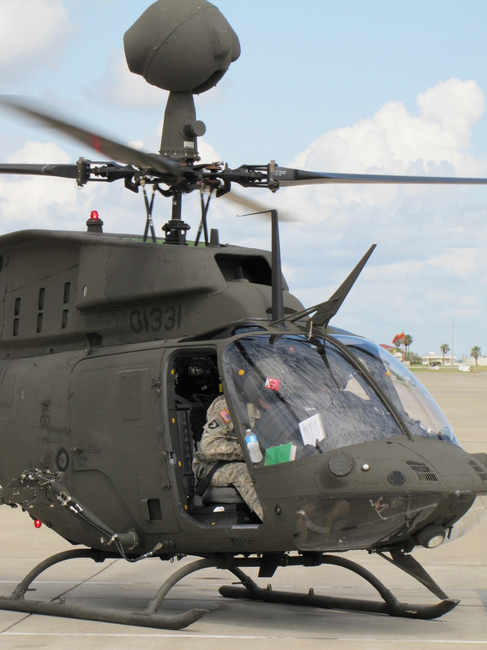 Acceptance flight of first OH-58D Wartime Replacement Aircraft