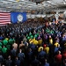 USS Enterprise ceremony in the hangar bay