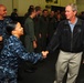 Former President George H.W. Bush aboard USS George H.W. Bush