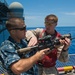 Weapons training aboard USS Makin Island