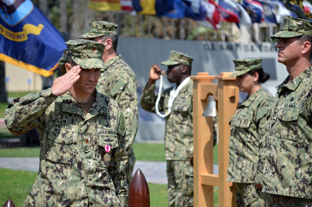 Change of command ceremony at Naval Amphibious Base Coronado