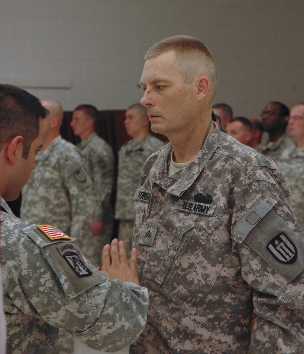 Sgt. Bradley Foreman Promotion Ceremony