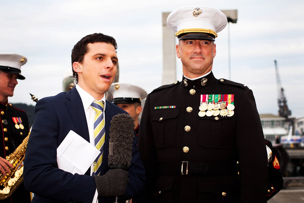 MarForPac Band performs live during New Zealand morning show