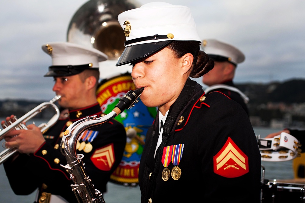 MarForPac Band performs live during New Zealand morning show