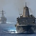 USS New York and USS Porter transit the Strait of Hormuz