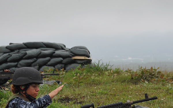 Weapons training at Camp Fuji