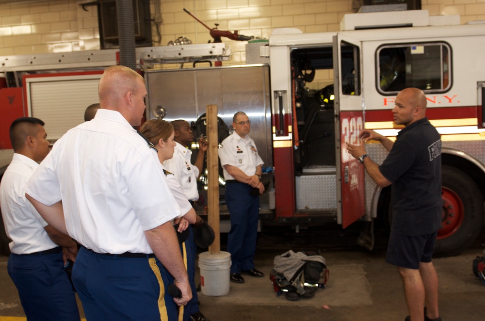 The 10th Mountain Division visits NYC firefighters