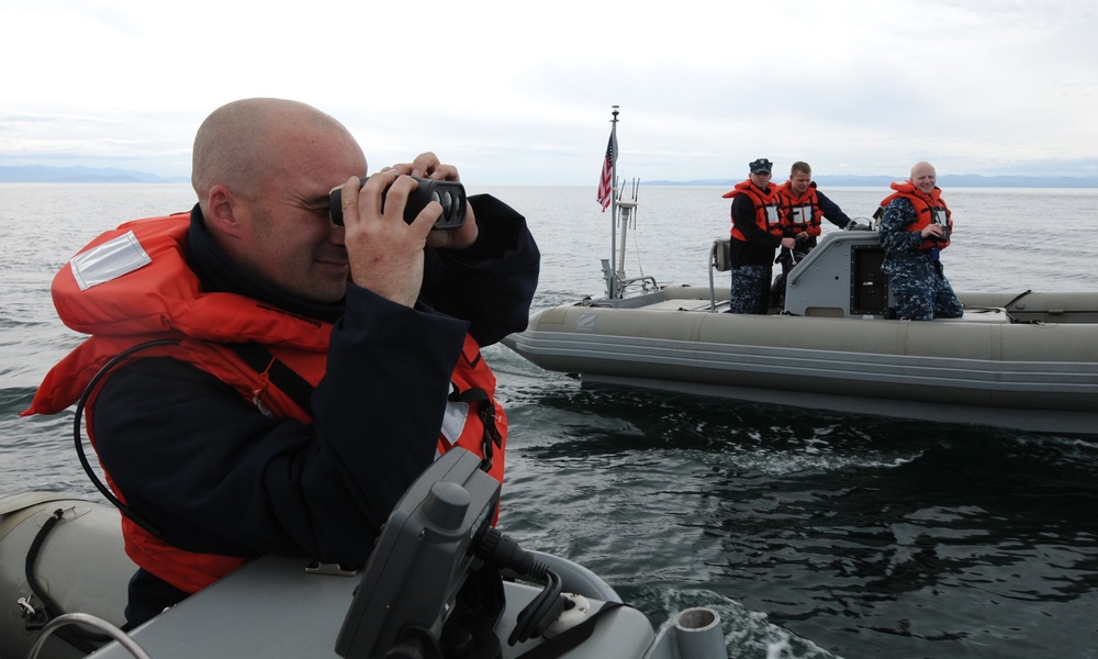 USS Nimitz sailors conduct drill