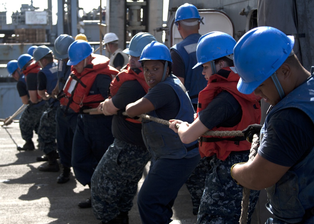 USS James E. Williams replenishment at sea