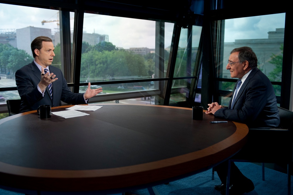 Defense secretary tapes ABC news segment