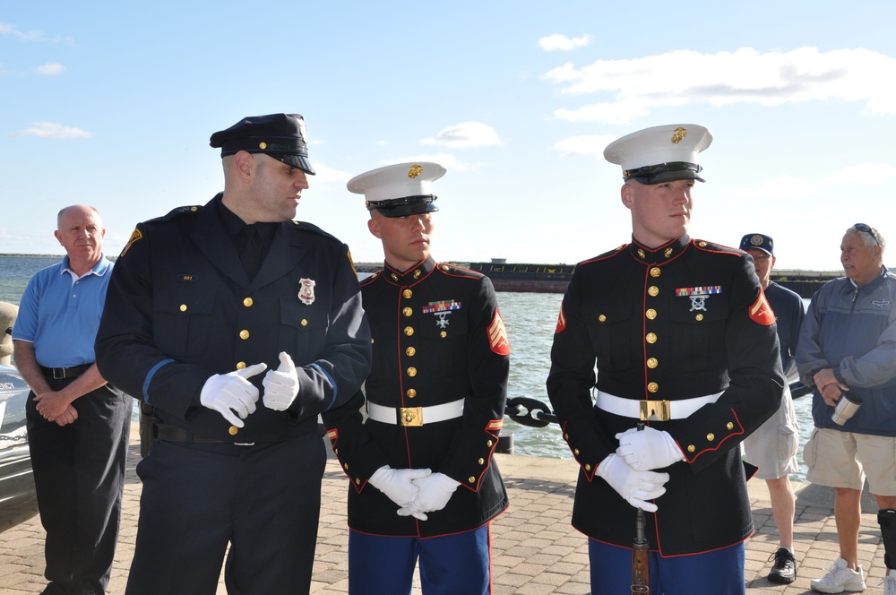 Morning Colors conducted during Marine Week Cleveland