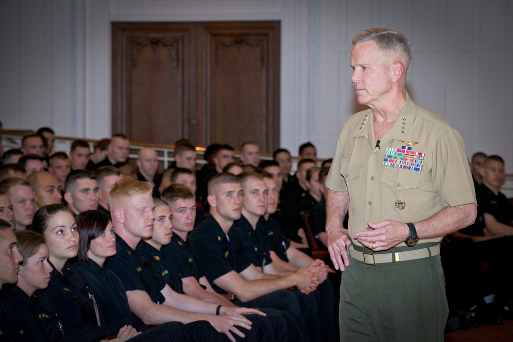 Gen. James F. Amos addresses members of United States Naval Academy Class of 2012