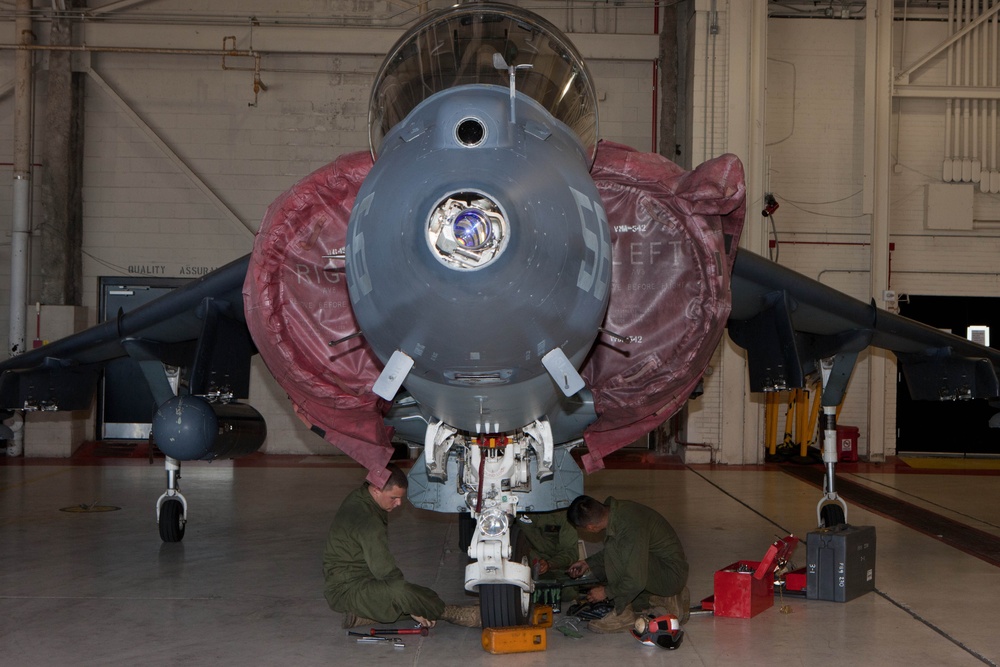 The flight line footprint: ‘The first and finest’ Harrier squadron ramps up for Afghanistan