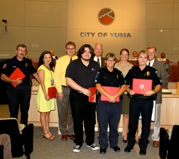 MCAS Yuma awards City Employees for Volunteer Efforts