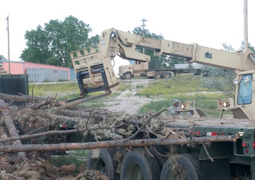 Timber-haul mission benefits National Forest, Sioux Tribe and soldiers