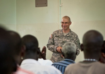 Ugandan students participate in 448th Civil Affairs Battalion Veterinary Program