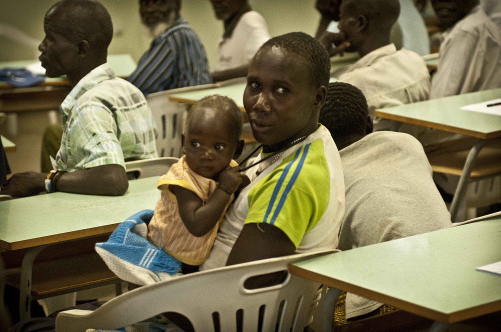 Ugandan students participate in 448th Civil Affairs Battalion Veterinary Program