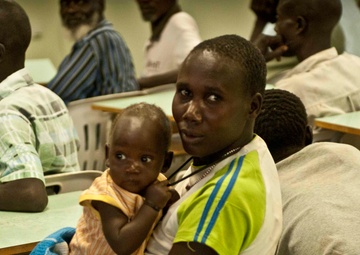 Ugandan students participate in 448th Civil Affairs Battalion Veterinary Program