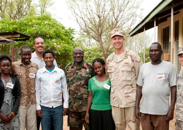 Ugandan students participate in 448th Civil Affairs Battalion Veterinary Program