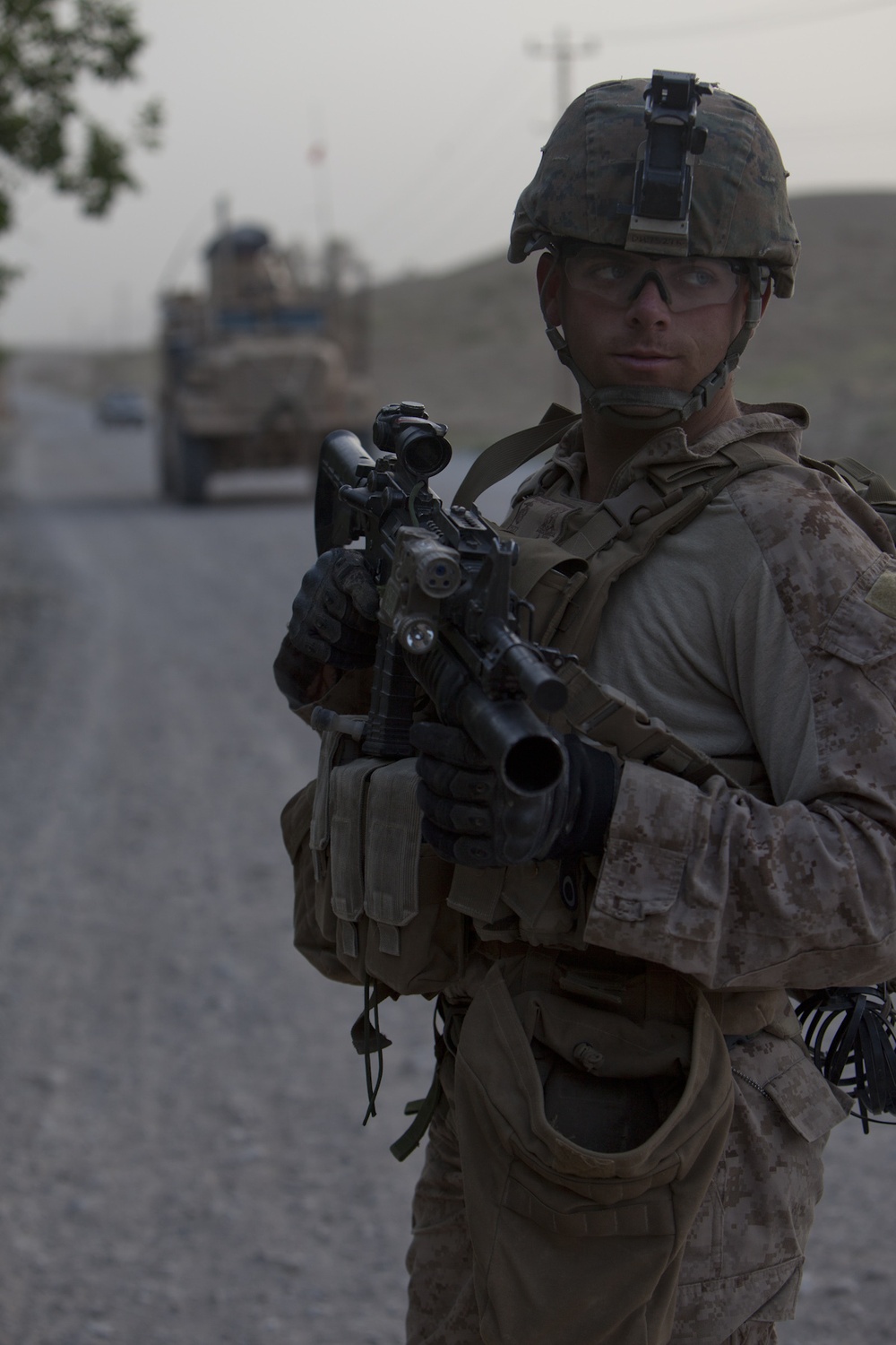 1/7 Marines patrol in Sangin