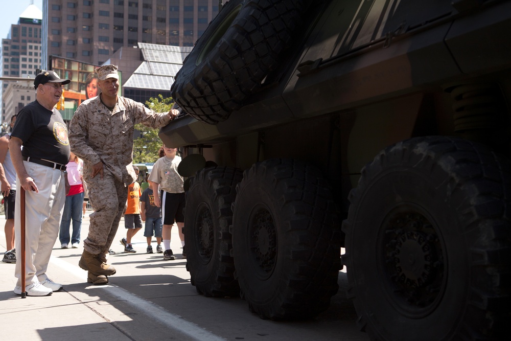 Marines wow Clevelanders with static displays