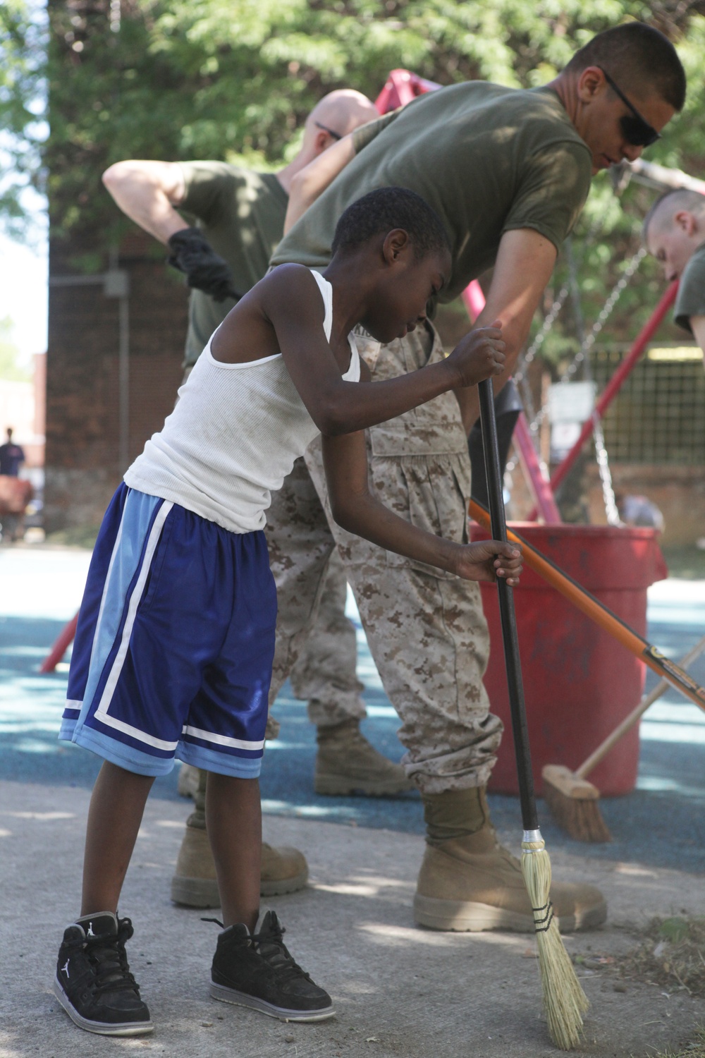 Marines give back at Cleveland community center