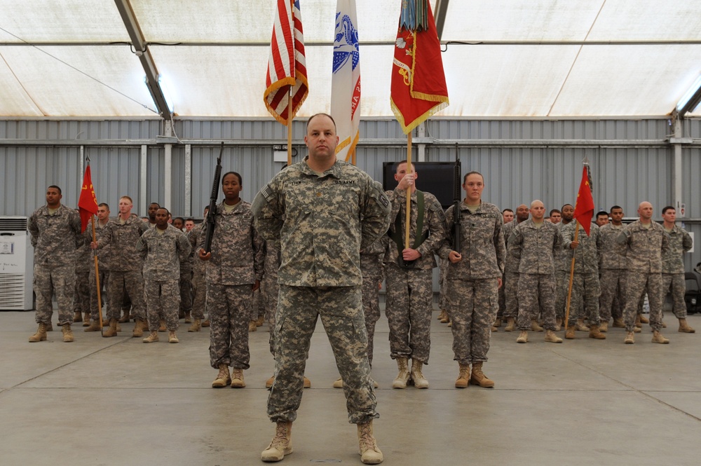 US Army 1st Battalion, 7th Air Defense Artillery Regiment patching ceremony