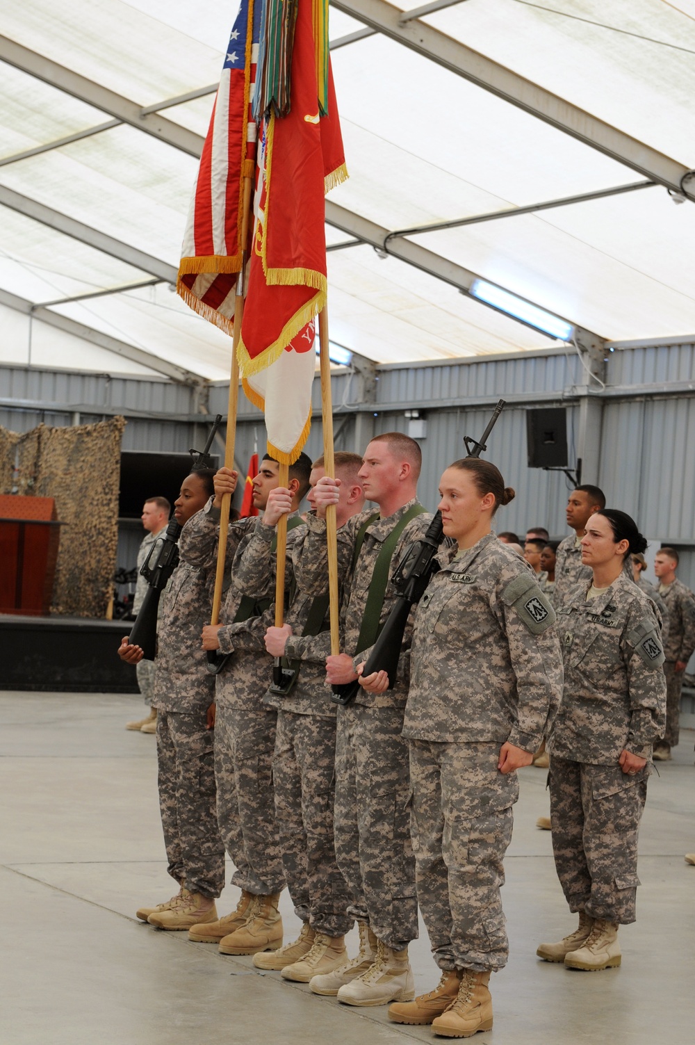 U.S. Army 1st Battalion, 7th Air Defense Artillery Regiment patching ceremony