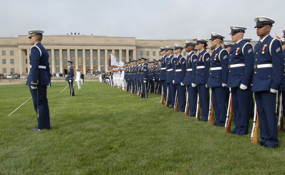 Armed forces full honor arrival ceremony