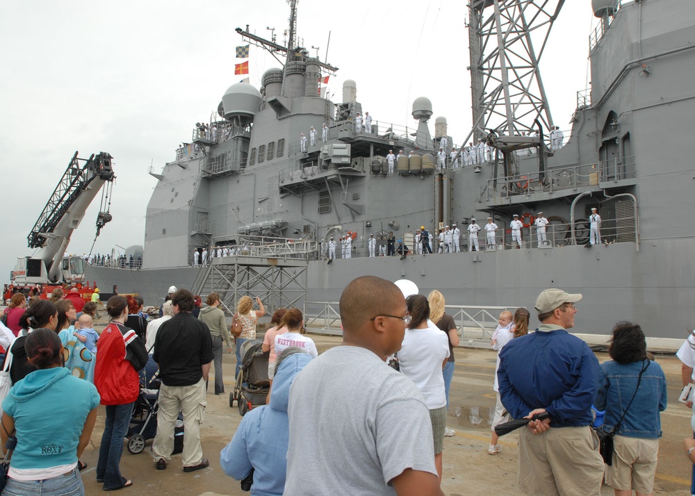 USS Monterey prepares to deploy