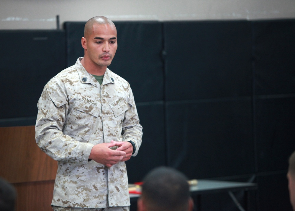 9th Comm. Bn. Marines become martial arts instructors