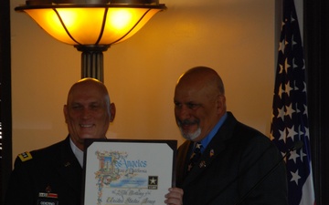 LA city councilman presents certificate to Gen. Raymond Odierno recognizing Army Birthday