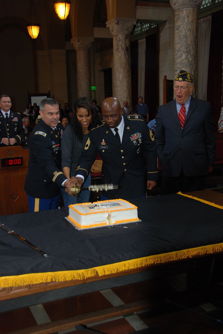 LA city council honors the US Army's 237th Birthday