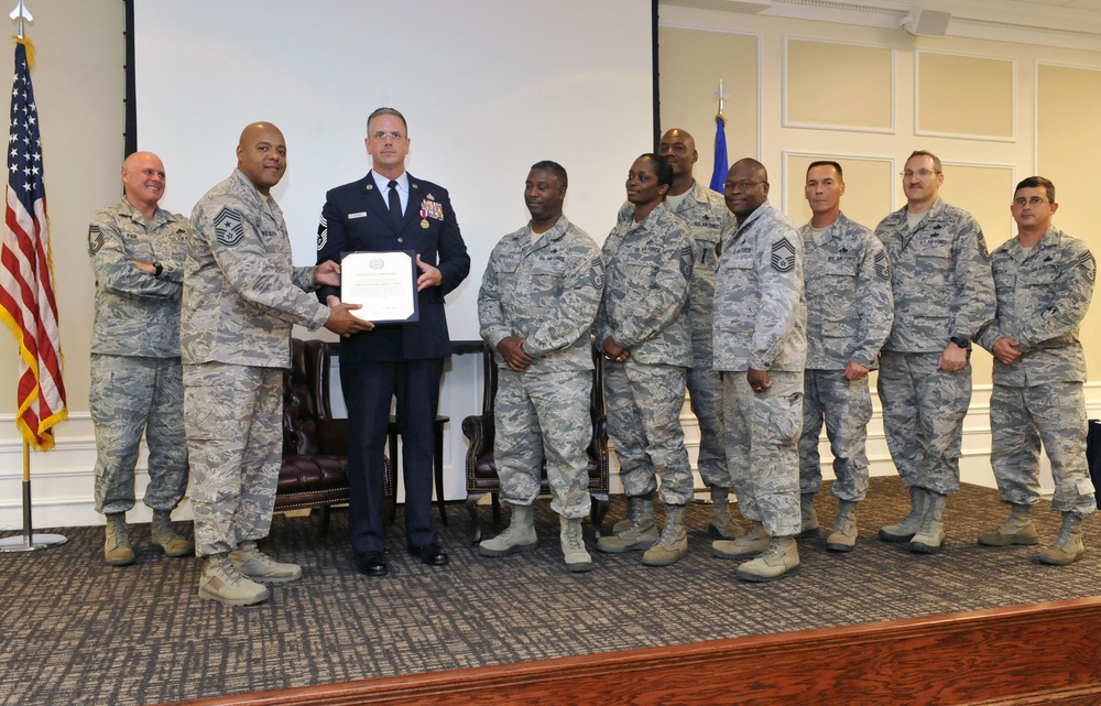 CMSgt Jeffery Wilson's retirement ceremony