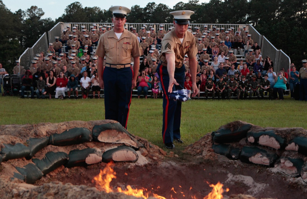 Flag Day: Marines, local community gather to honor Old Glory