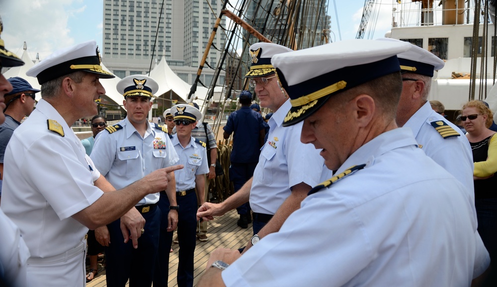 Navy Rear Adm. Greg Nosal welcomes Eagle