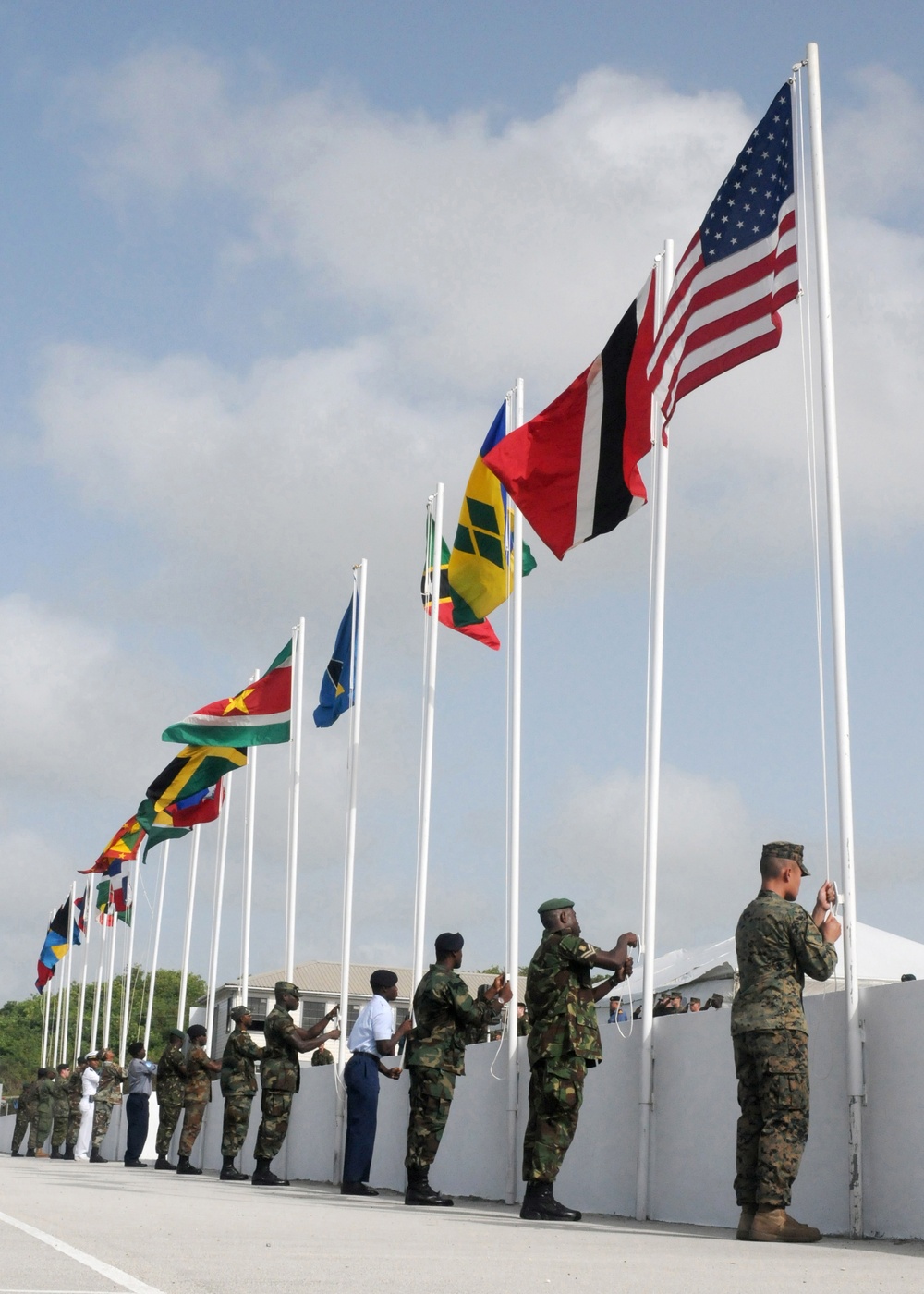 US and Partner Nations Unfurl their flags
