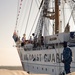 Mooring line tosssed to Naval Academy crew