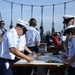 Coast Guard Academy cadets perform navigation duties aboard U.S. Coast Guard Barque